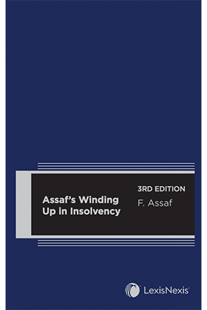 Assaf's Winding Up in Insolvency cover